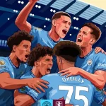 曼城晒主场对阵维拉海报,福登、奥赖利等多人漫画形象出镜-足球直播网-足球赛程-世界杯足球